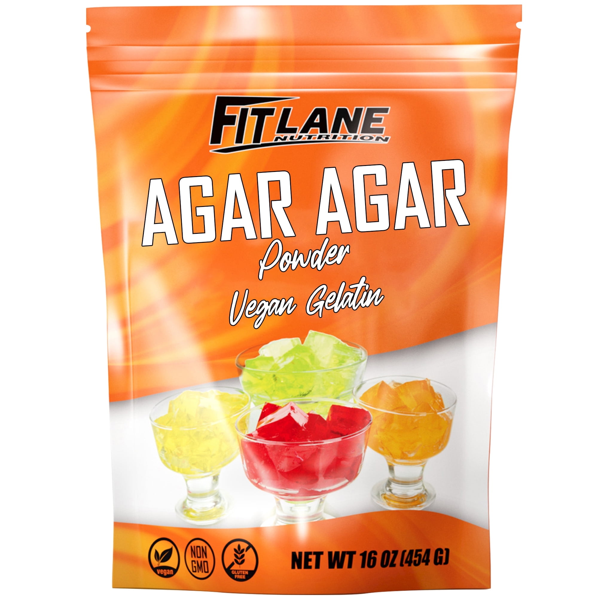Agar Agar Powder 16 oz Vegan Unflavored Gelatin Substitute For Use in Baking Jello Sheets