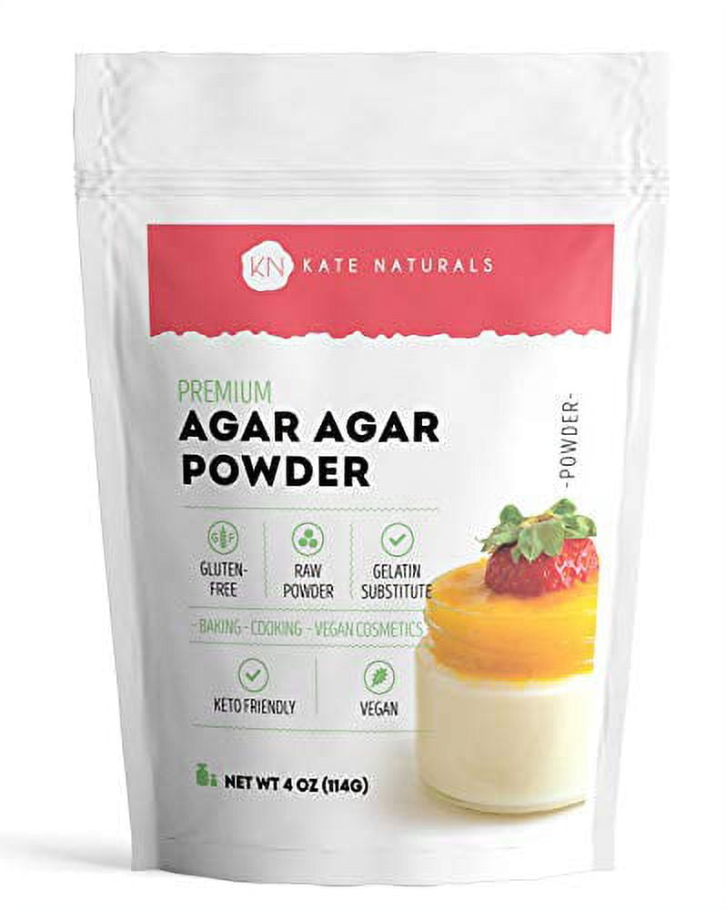 Agar Agar Powder For Vegans, Baking, And Petri Dishes (4Oz