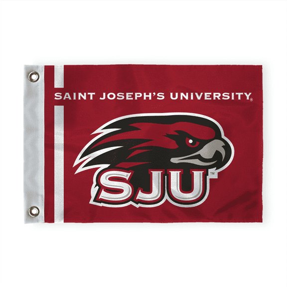 Agas University Hawks Golf Outdoor Flag, 14x20 Inches, Waterproof Durable 200D Nylon