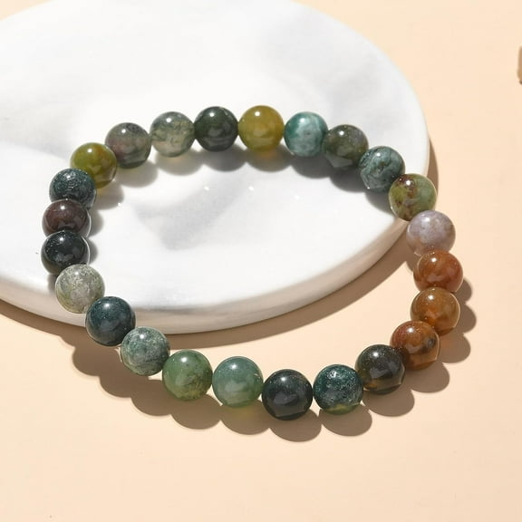 Agate Beaded Stretch Bracelet Multilayered Strand Bracelet Set for Men Women Party Favors Trendy Costume Jewelry Gifts for DIY