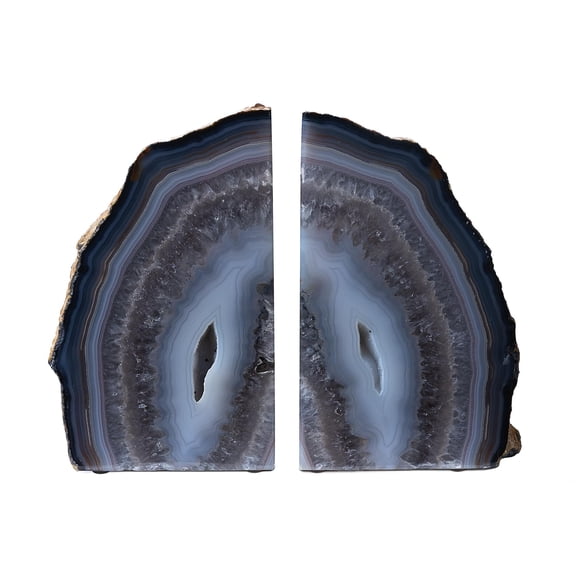 Agate Bookends Natural A Grade 2 - 3 Lbs Geode Decor