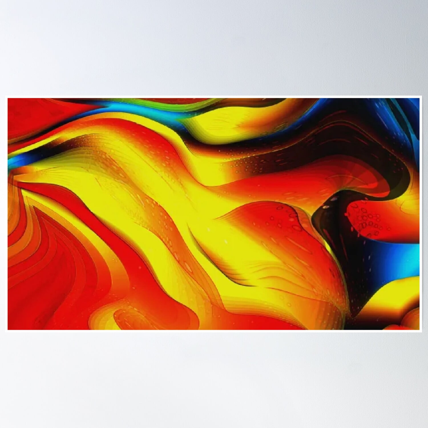 Agate,Red.Yellow, Poster Wall Art, Modern Wall Decor, 24x36 UNFRAMED ...