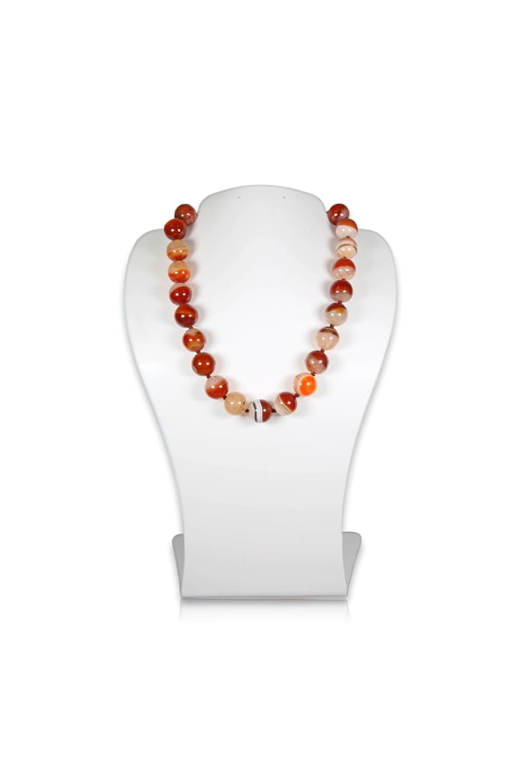Orange Agate Statement Necklace, 1 Count