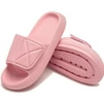 thumbnail image 1 of BERANMEY Pillow Sandals for Women & Men Adjustable Strap EVA Slippers Cloud Cushion Arch Support Diabetic Shoes for Shower Bathroom, 1 of 5
