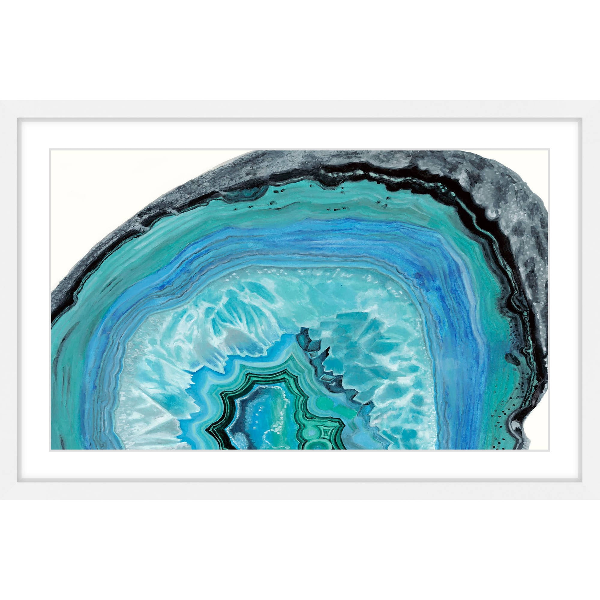 "Agate Studies II" Framed Painting Print