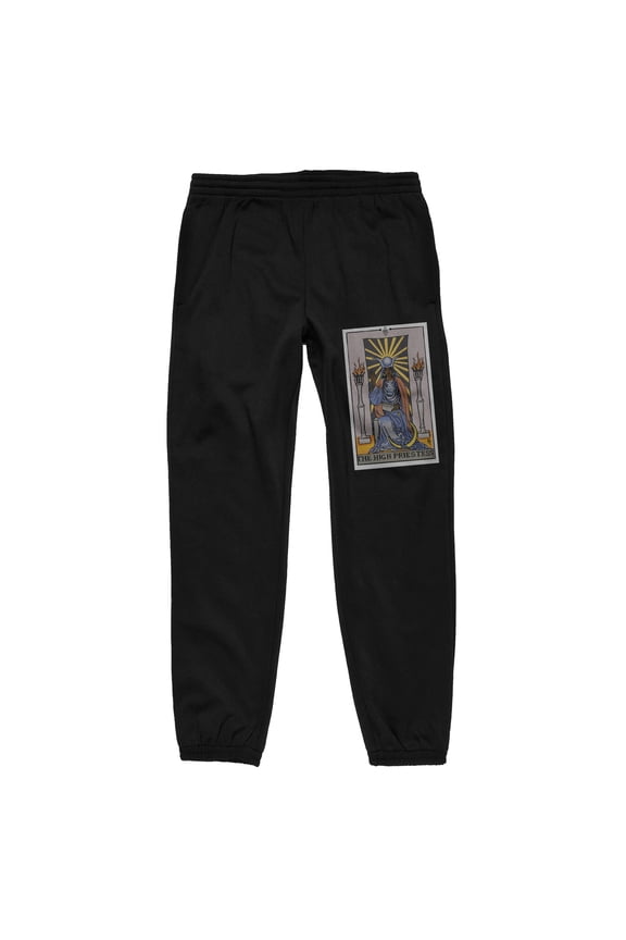 Agatha All Along Disney+ The High Priestess Card Unisex Adult Black Jogger Pants-Large