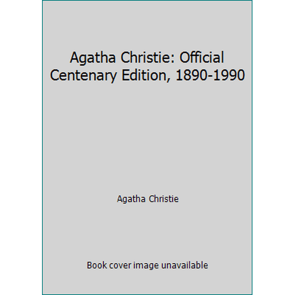 Pre-Owned Agatha Christie Official Centenary Celebration 1890-1990: Celebrtion 1890-1990 (Paperback) 0061001260 9780061001260