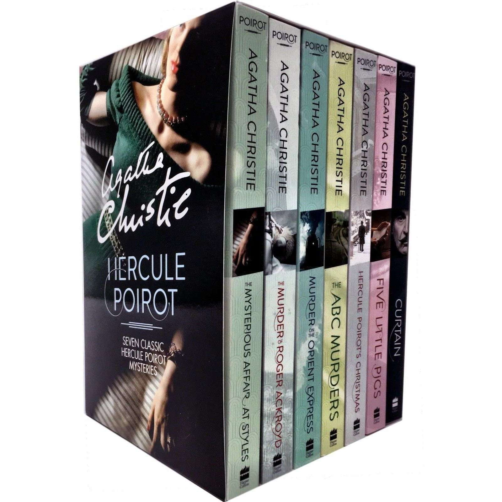 Agatha Christie Poirot Series 7 Books Collection Box Set (Murder on the