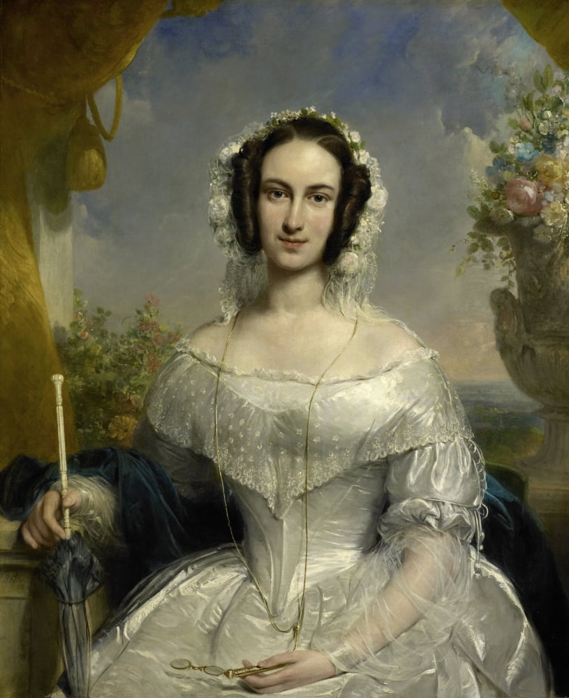 Agatha Petronella Hartsen In Bridal Gown Canvas Art - (18 x 24)