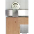 thumbnail image 1 of Agave Ironworks SS021-7 7 ft. Exterior & Interior Top Mount Barn Door Kit - Stainless Steel, 1 of 1