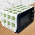thumbnail image 1 of Agave Microwave Oven Cover, Cacti Cactus Family Botanical Desert Flora Succulent Elements Pattern, Water Resistant Organizer with Pockets for Kitchen, 36" x 12", White Pistachio Green, by Ambesonne, 1 of 1