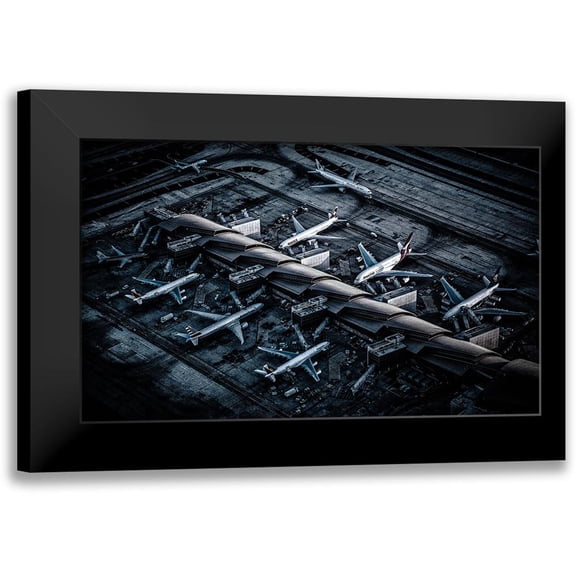 Agazzi, Andreas 14x10 Black Modern Framed Museum Art Print Titled - Above Lax