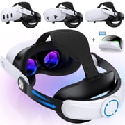 AgbbKmm Ultimate Head Strap with 6700mAh Rechargeable Battery for Meta 2/3/3S - Adjustable, Ergonomic Design