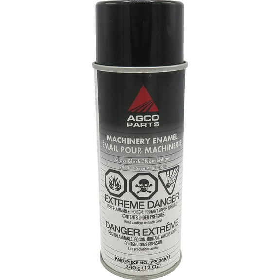 Agco Paint Machinery Enamel Protects Against Rust Aerosol Spray Can (Gloss Black 2013 - Present)
