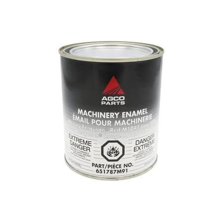 Agco Paint Machinery Enamel Quarts (Massey Ferguson Red M1041 Low VOC)