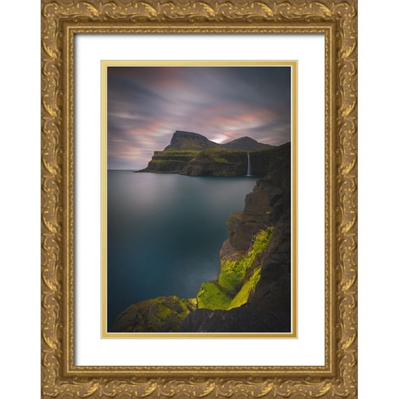 Age Hol, Fred 14x18 Gold Ornate Wood Framed with Double Matting Museum Art Print Titled - Gaysadalur..