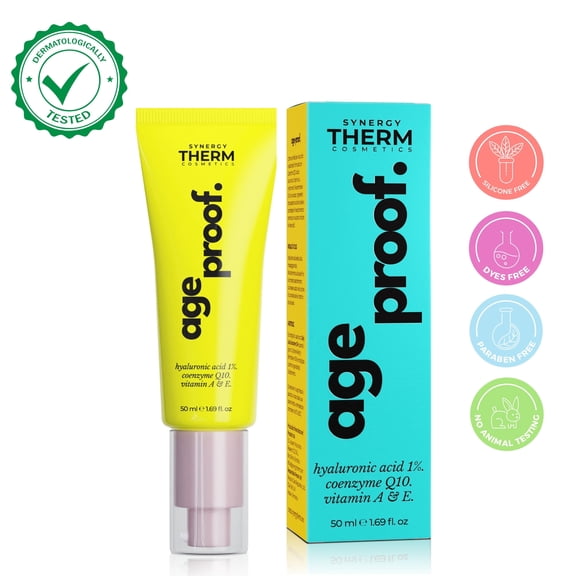 Synergy Therm Anti-Wrinkle Face Cream with Coenzyme Q10  Age-Proof Moisturizer, 1.69 fl oz