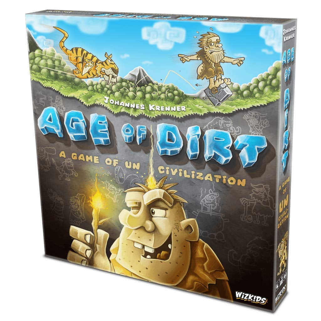 Age of Dirt: A Game of Uncivilization - WizKids Board Game, Ages 14+, 2-5 Players, 45+ Min