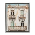 thumbnail image 1 of Stupell Industries Aged Architecture City Buildings Gray Framed Floater Canvas Wall Art, design by Petal Prints Design, 1 of 9