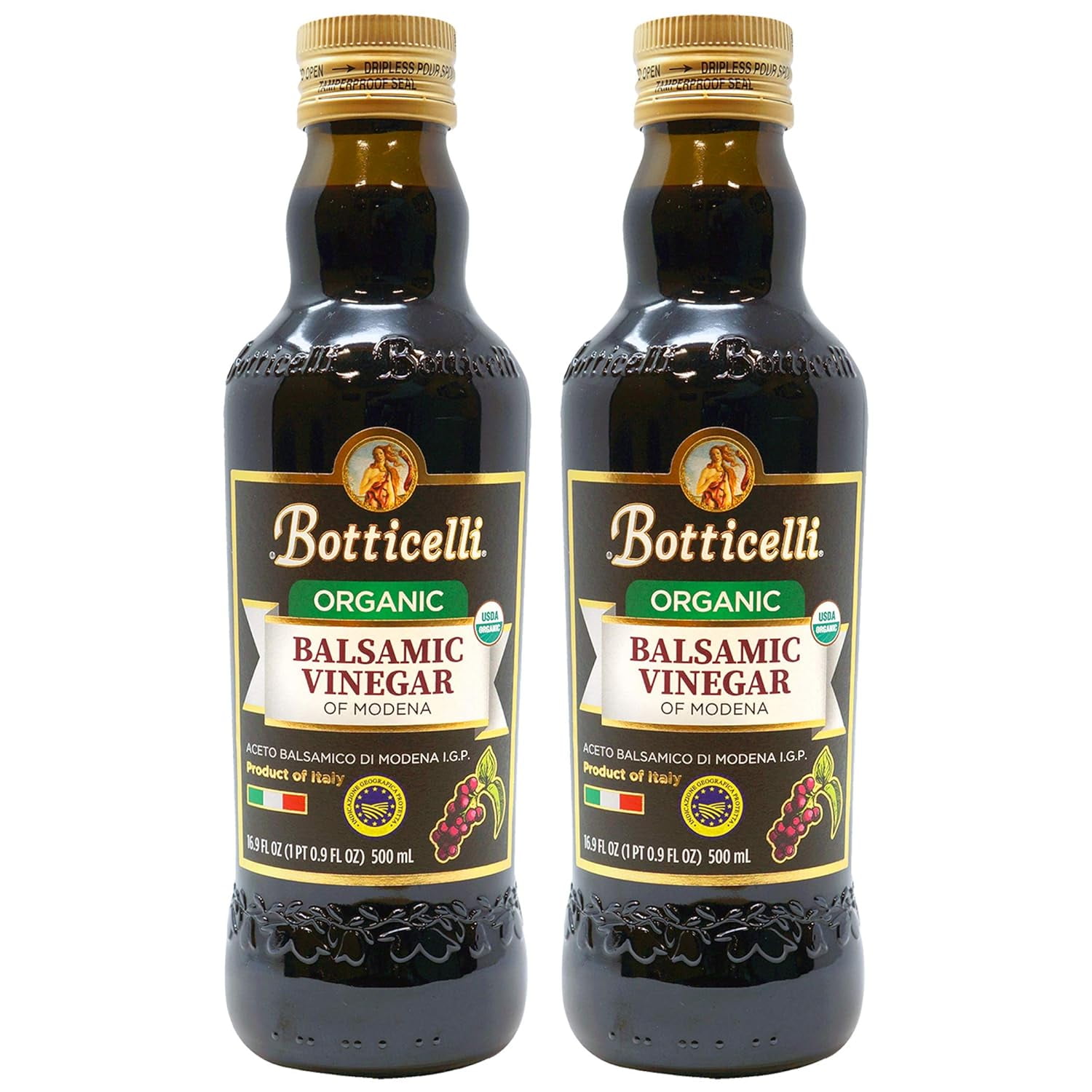 Aged Balsamic Vinegar of Modena (Pack of 2) Organic Balsamic Vinegar