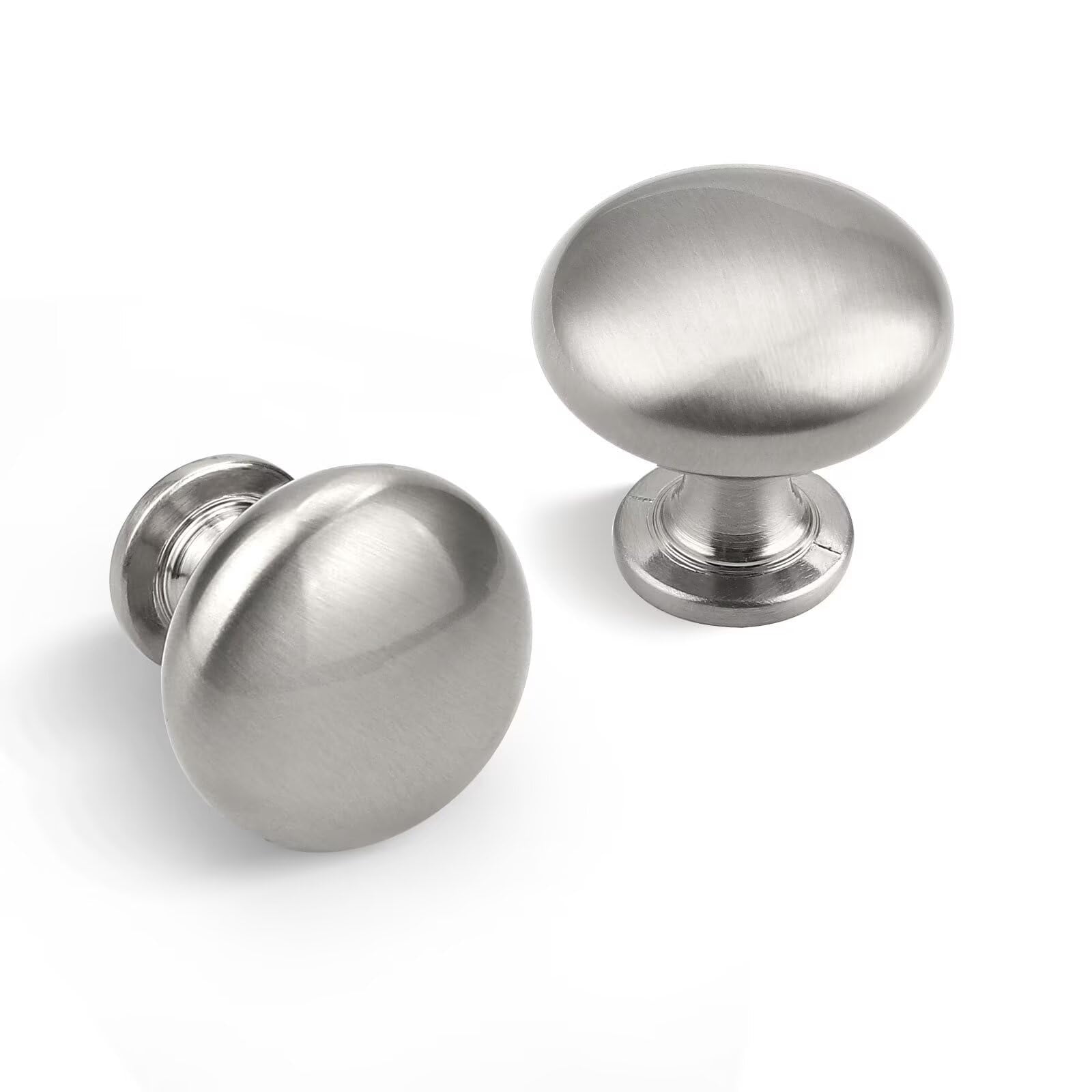 Aged Brass Knobs 12 Pack, Solid Warm Gold Cabinet Knobs, Antique Brass Drawer Knobs, Champagne Bronze Kitchen Cabinet Hardware,Diameter 1-1/5"