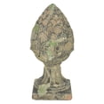 thumbnail image 1 of Aged Ceramic Moss Pinecone Finial, 1 of 3
