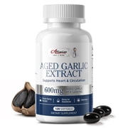 Aged Garlic Extract Softgels - Odorless Aged Garlic Extract Supplement - Heart Health & Immune Support - 120 Softgels