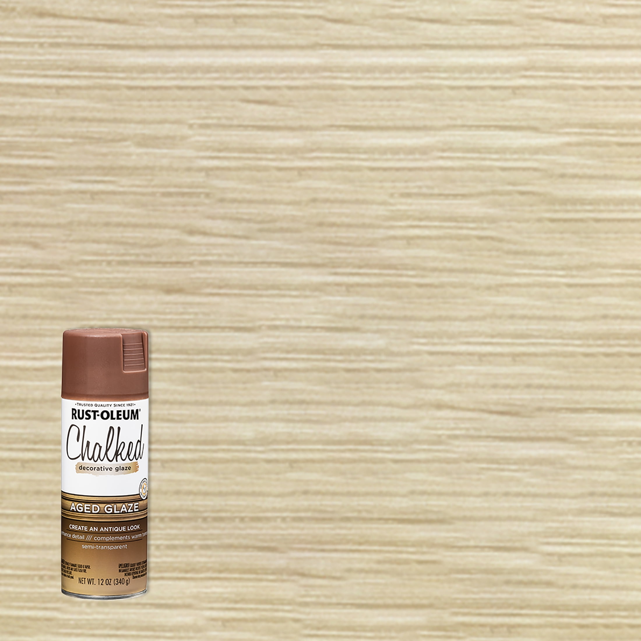Aged Glaze, RustOleum Ultra Matte Chalked Spray Paint 339835, 12 oz