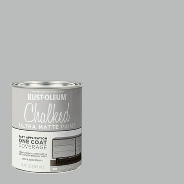 Aged Gray, Rust-Oleum Chalked Ultra Matte Paint, Quart