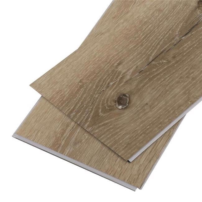 Aged Hickory Vinyl Plank Flooring - 23.77 Sq ft - Waterproof & Scratch Resistant