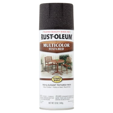 Aged Iron, Rust-Oleum Stops Rust Multi-Color Textured Spray Paint-223525, 12 oz