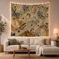 thumbnail image 1 of Aged Musical Notes with Treble Clef on Warm Beige Background, Whimsical Retro for Music Lovers, Melodic Musical Wall Decor, Birthday Gift, Tapestry Wall Hanging for Bedroom and Living Room, 1 of 7