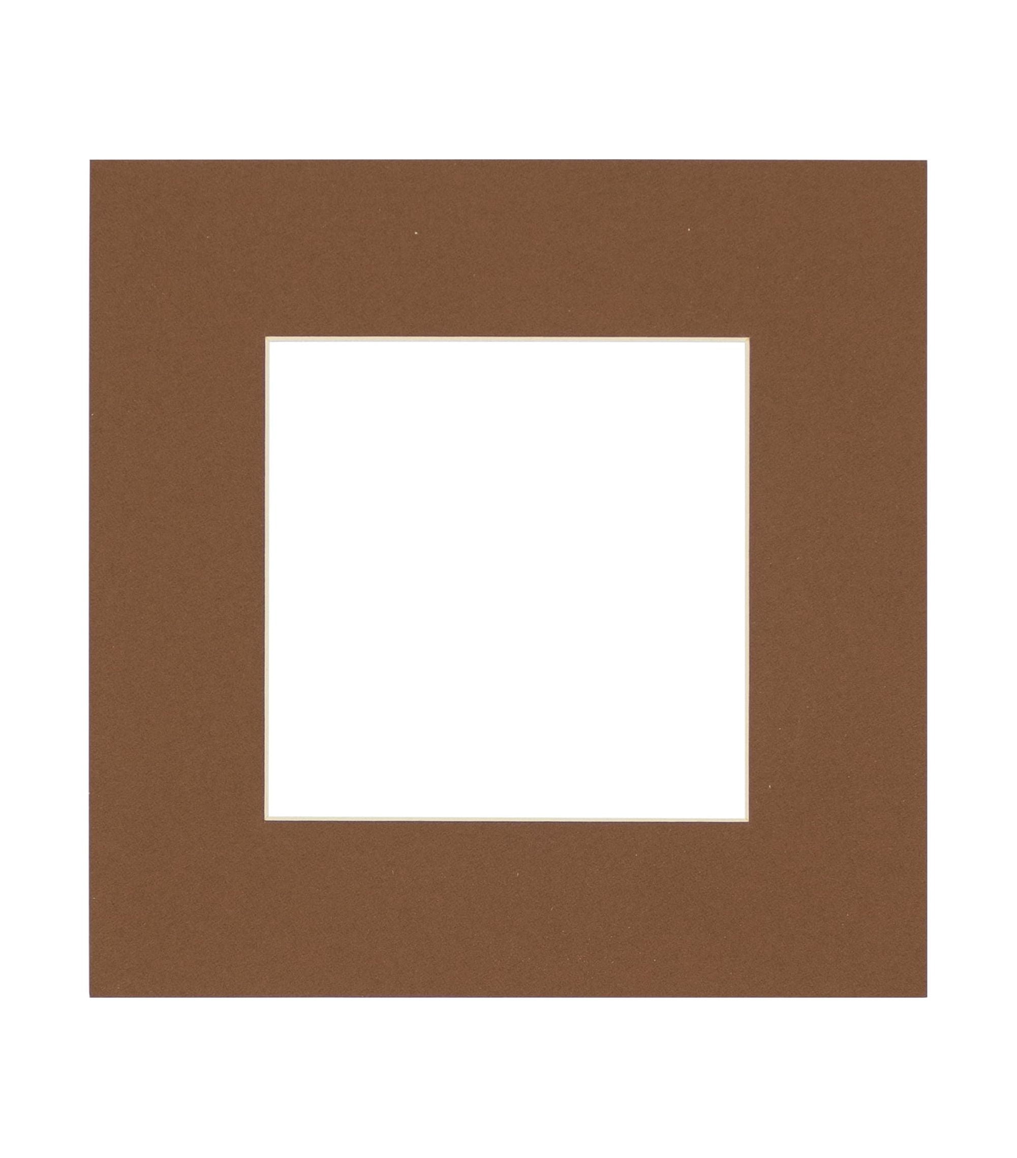 Aged Oak Acid Free 11x14 Picture Frame Mats with White Core Bevel Cut for 8.5x11 Pictures Fits