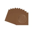 thumbnail image 1 of Aged Oak Acid Free 7x7 Cirlce Picture Frame Mat with White Core Bevel Cut for 5x5 Pictures - Fits, 1 of 3