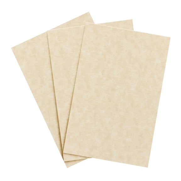 Aged Parchment Paper – Great for Certificates, Menus and Wedding Invitations | 24lb Bond / 60lb Text / 90GSM | 11" x 17" (Ledger Size) Paper for Writing, Copy, Printing | 100 Sheets per Pack