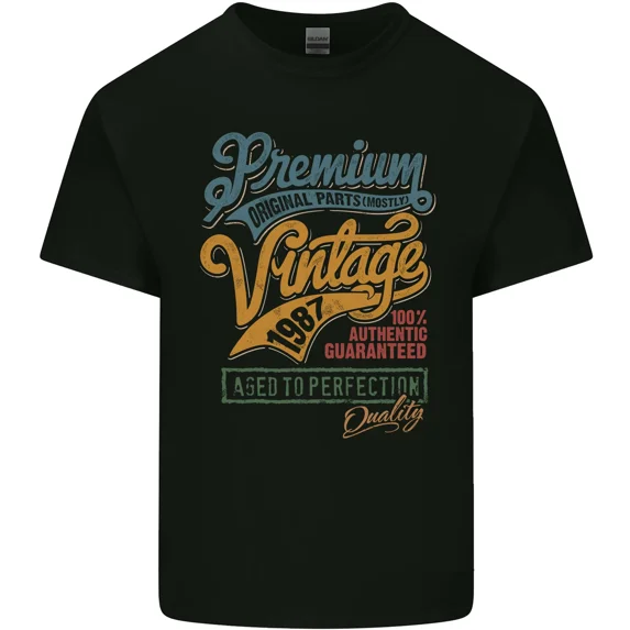Aged to Perfection 38th Birthday 1987 for a Retro and Vintage and Unisex T-Shirt, up to size 5XL