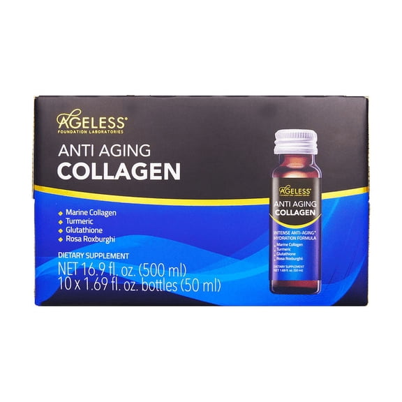 Ageless Foundation Anti Aging Collagen Liquid 10x50ml