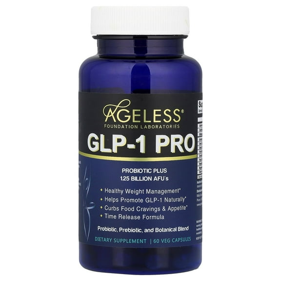 Ageless Foundation Laboratories GLP-1 PRO, 60 Veg Capsules