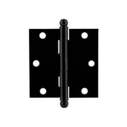 Ageless Iron 600013-Bt-3.5-Hinge-Sq Rustic Black Iron 3.5" Residential Ball Tip Farmhouse