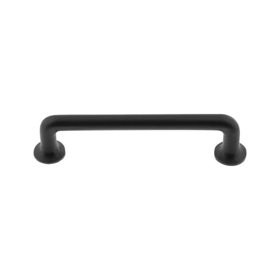 Ageless Iron 600932 Rustic Barn Style Black Cast Iron 4" Center To Center Cabinet Handle /