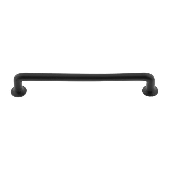Ageless Iron 600933 Rustic Barn Style Black Cast Iron 6" Center To Center Cabinet Handle /