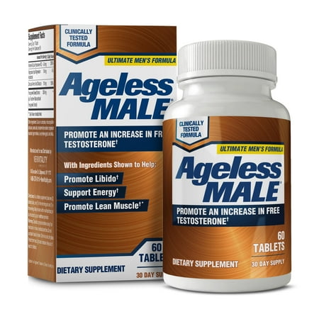 Ageless Male Free Testosterone Booster Capsules, 60 Count