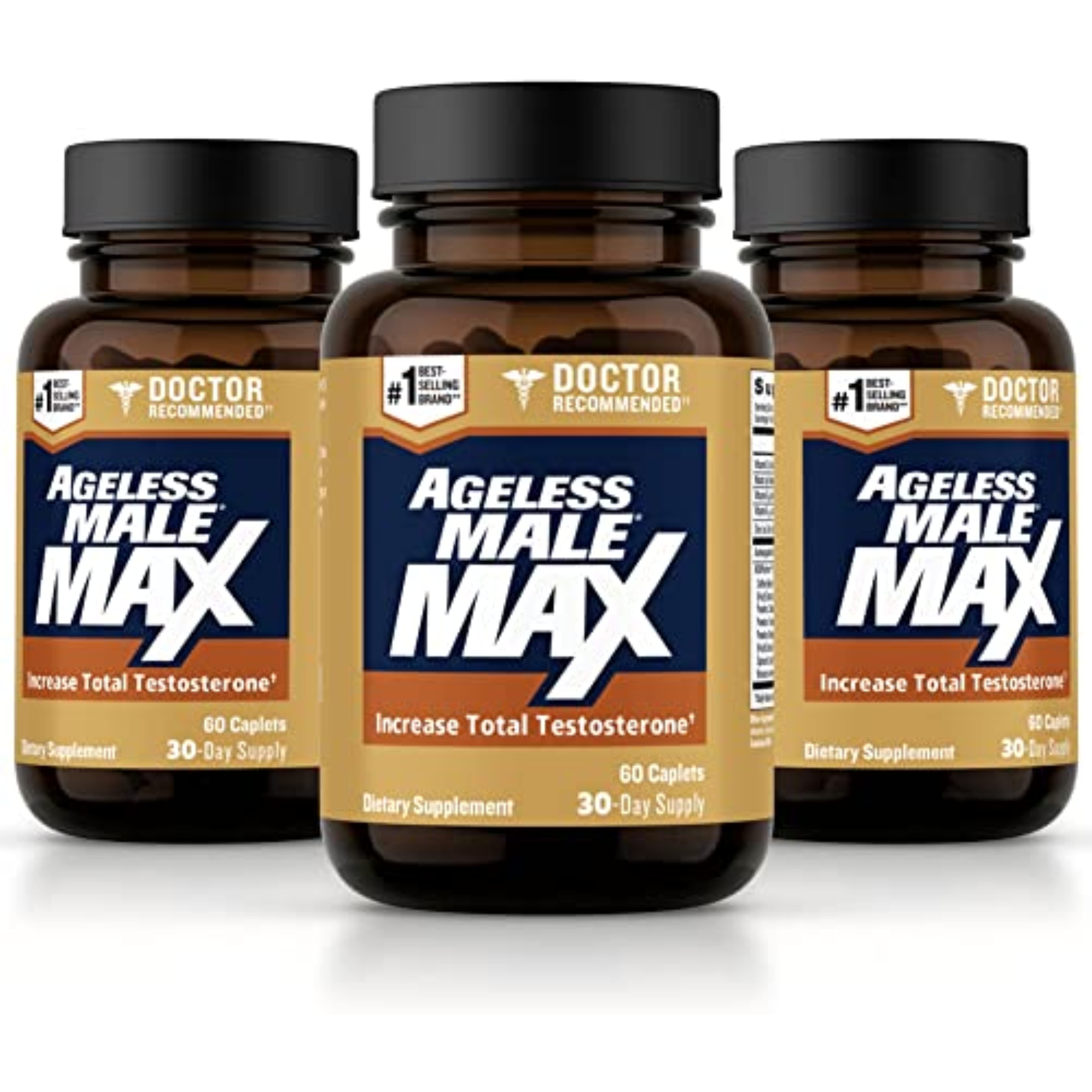 Ageless Male Max Total Testosterone Booster For Men Reduce Fat Faster Than Exercise Alone 9780