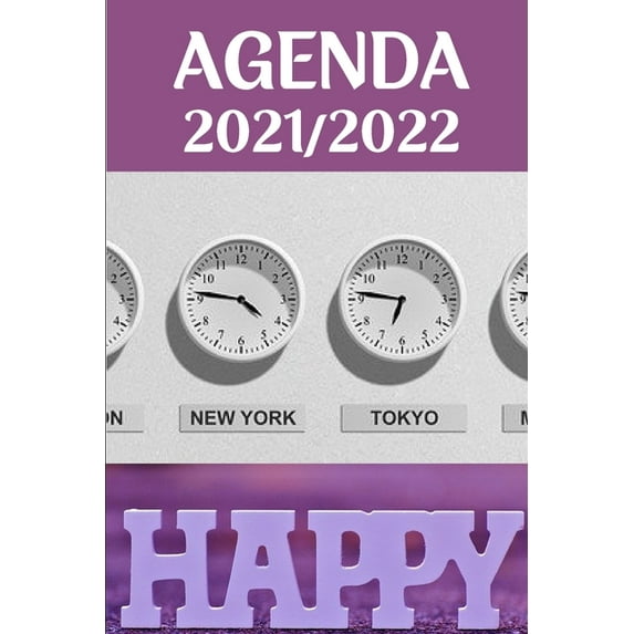 Agenda 2021/2022: Agenda semainier aôut 2021-aôut 2022 simple et efficace. Idéal pour enseignant, ado, public large. Ind, (Paperback)