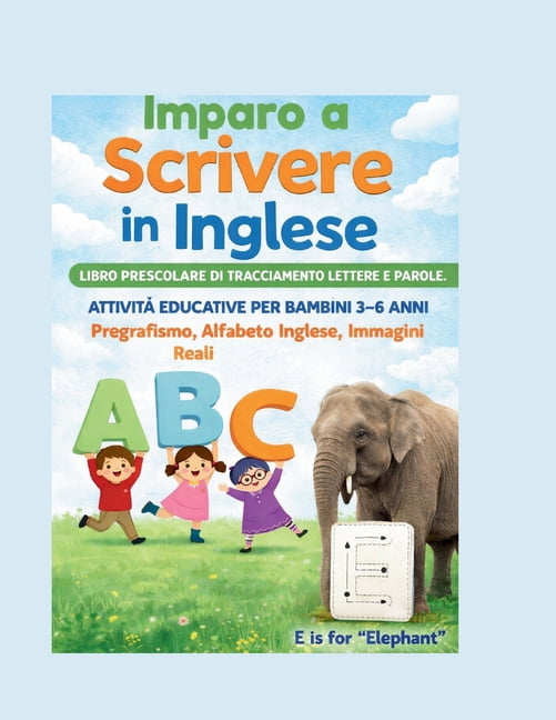 Agenda 2023-2024 Imparo a Scrivere in Inglese - Libro Prescolare di Tracciamento Lettere e Parole 3-4 Anni: AttivitÃ  ABC da Ricalcare Ese, (Paperback)
