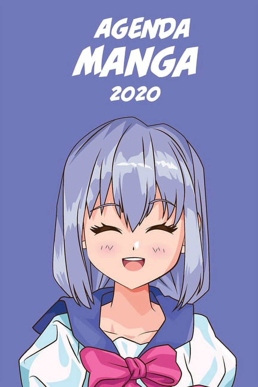 Agenda Manga 2020 [hebdomadaire] [6x9] : Agenda Anime Manga Calendrier  Organisateur pour la productivité et l'emploi du temps, fille cheveux  mauves fond mauve (Paperback) 
