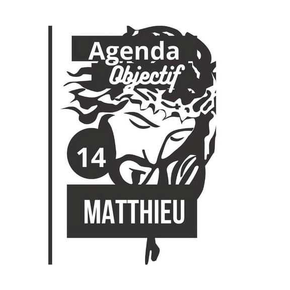 Agenda objectif 14 Matthieu: Agenda vangile de Matthieu 100 pages (Paperback)