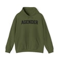 thumbnail image 1 of Agender Pride 70s Retro Hoodie, Gifts, Hooded Sweatshirt, 1 of 4