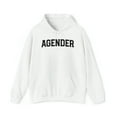 thumbnail image 1 of Agender Pride 70s Retro Hoodie, Gifts, Hooded Sweatshirt, 1 of 4