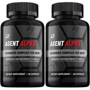 Agent Alpha for Men Pills, Advanced Vitamin Complex, 2 Pack, 120 Capsules